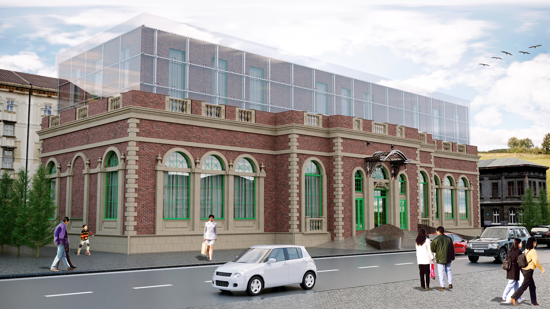 Şüşə Superstruktur Detalı