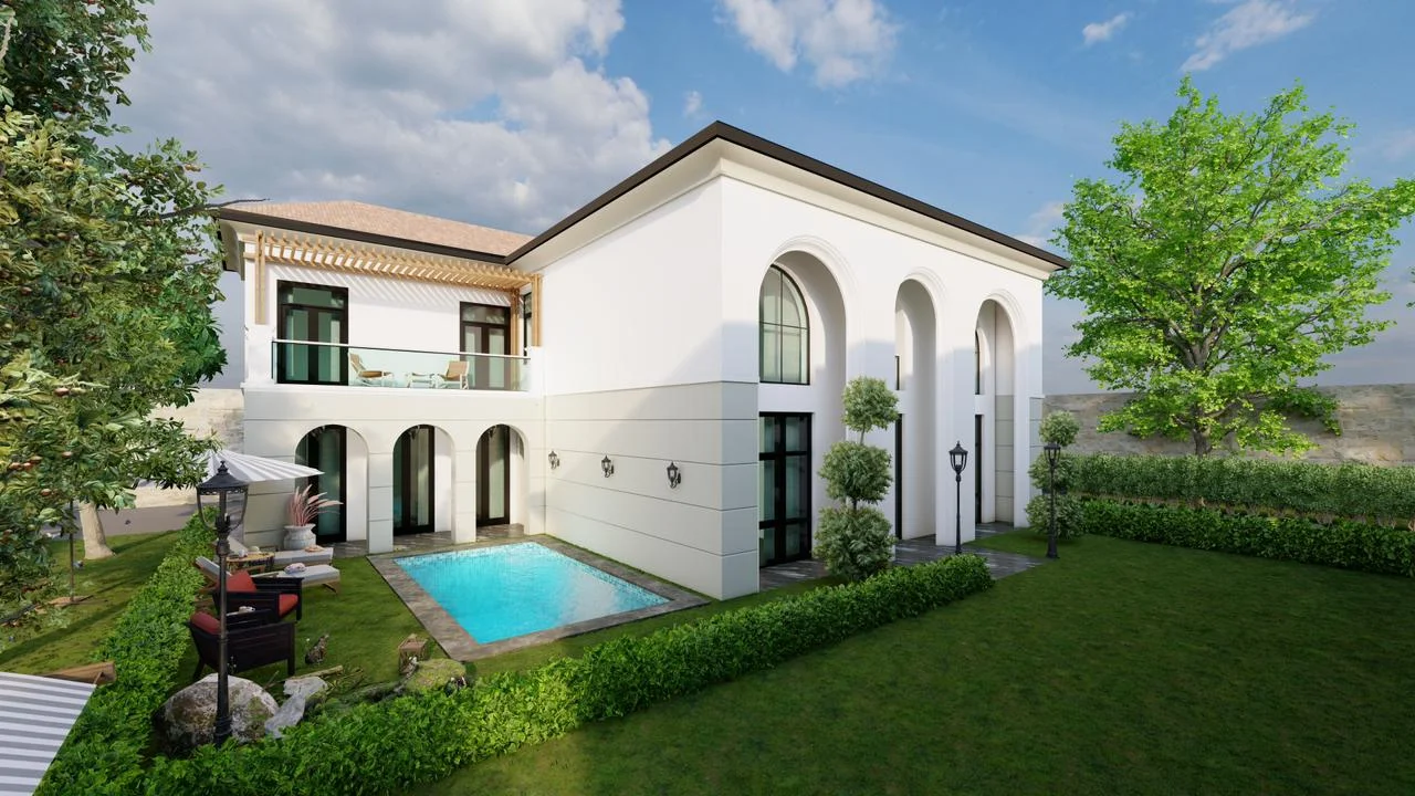 Bakı Villa Layihəsi İnteryer və Detallar